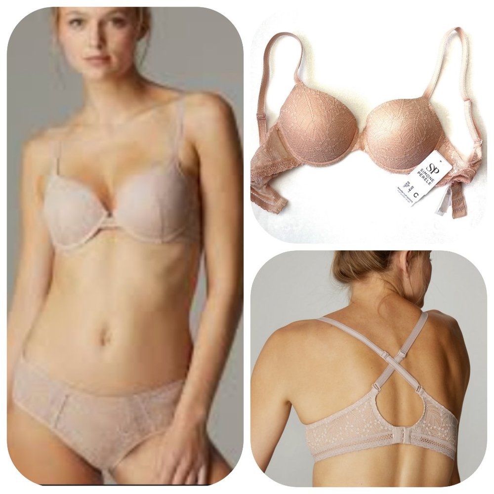 Simone Perele Comete Molded Padded Plunge Lace Bra